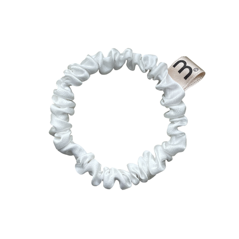 Резинка тонкая белая MON MOU Silk Hair Band Beige 005-03 фото