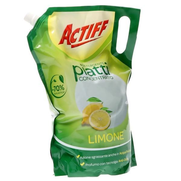 Засіб для миття посуду Концентрований Дой-пак Лимон Actiff Piatti in Doypack 259506/262205 фото