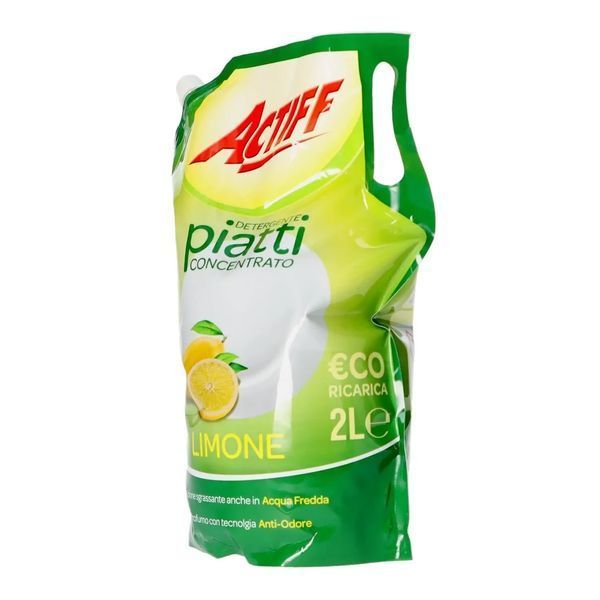 Засіб для миття посуду Концентрований Дой-пак Лимон Actiff Piatti in Doypack 259506/262205 фото