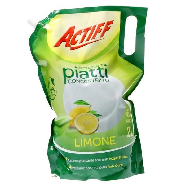 Засіб для миття посуду Концентрований Дой-пак Лимон Actiff Piatti in Doypack 259506/262205 фото