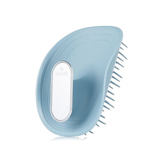 Щетка для волос с зеркалом голубая Manta Mirror Brush Blue 12063 фото