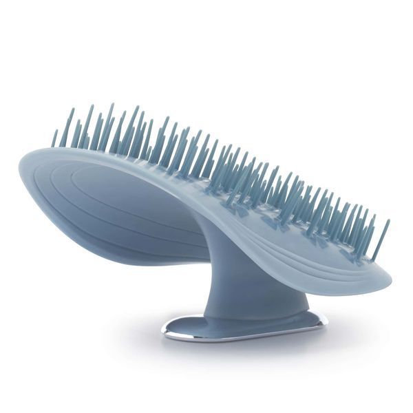 Щетка для волос с зеркалом голубая Manta Mirror Brush Blue 12063 фото
