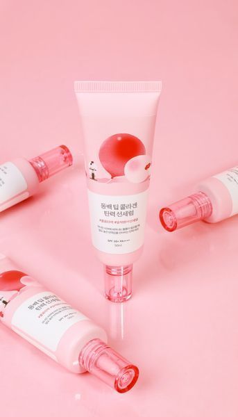 Солнцезащитная сыворотка с коллагеном ROUND LAB Camellia Deep Collagen Firming Sun Serum 14564 фото