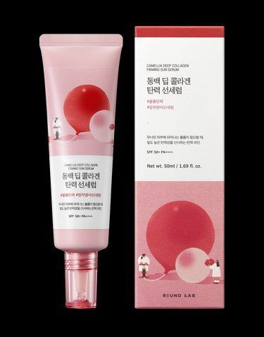 Сонцезахисна сироватка з колагеном ROUND LAB Camellia Deep Collagen Firming Sun Serum 14564 фото