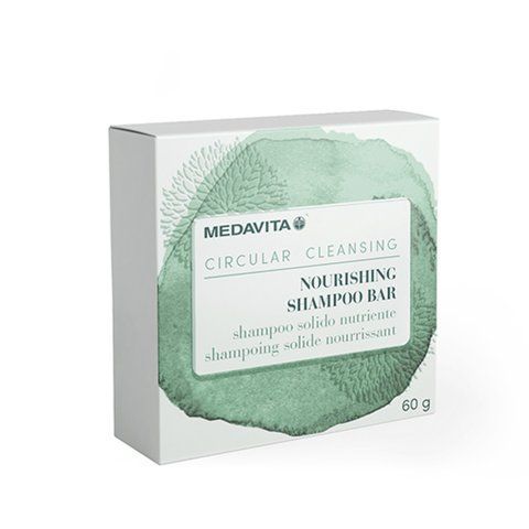 Твердый шампунь нежный питательный для сияющих волос Medavita NOURISHING SHAMPOO BAR 02465 фото