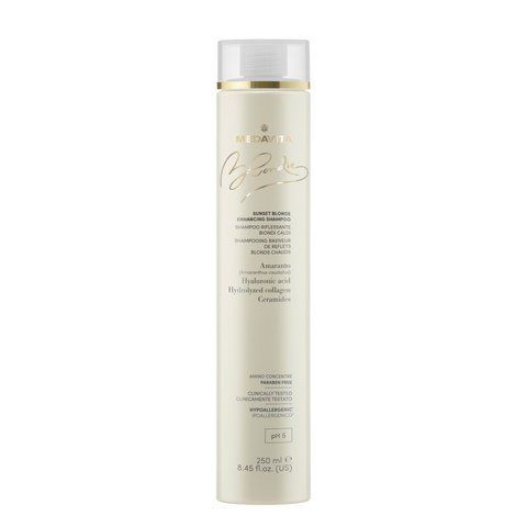 Восстанавливающий шампунь для усиления теплого блонда Medavita BLONDIE Sunset Blonde Enhancing 02389 фото