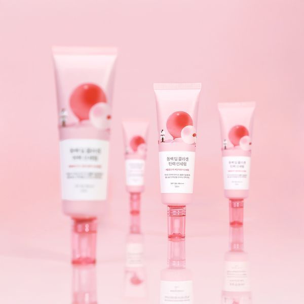 Солнцезащитная сыворотка с коллагеном ROUND LAB Camellia Deep Collagen Firming Sun Serum 14564 фото