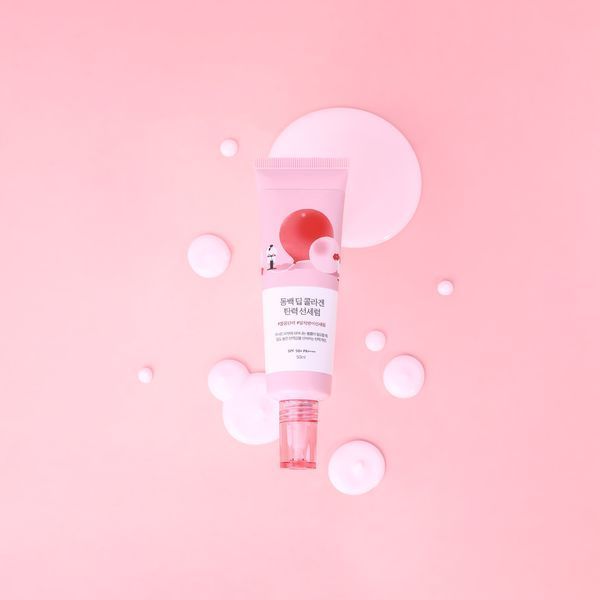 Солнцезащитная сыворотка с коллагеном ROUND LAB Camellia Deep Collagen Firming Sun Serum 14564 фото