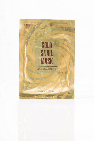 Тканинна маска з муцином равлика і золотом The Orchid Skin Orchid Flower Gold Snail Mask 08625 фото
