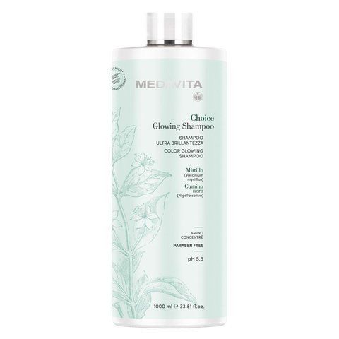 Шампунь питательный для блеска волос Medavita CHOICE GLOWING Shampoo 02904 фото
