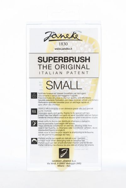 Расческа для волос желтая с белым Janeke Superbrush Small 94SP234 GIA 94SP234 GIA фото