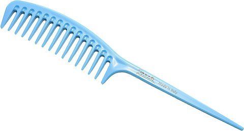 Расческа для волос синяя с ручкой Janeke Fashion Supercomb 11646 фото
