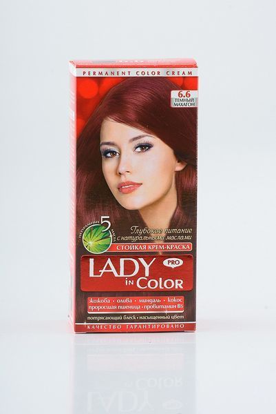 Lady in color фарба для волосся №6.6 Темный махагон (3800023405021) 02533 фото
