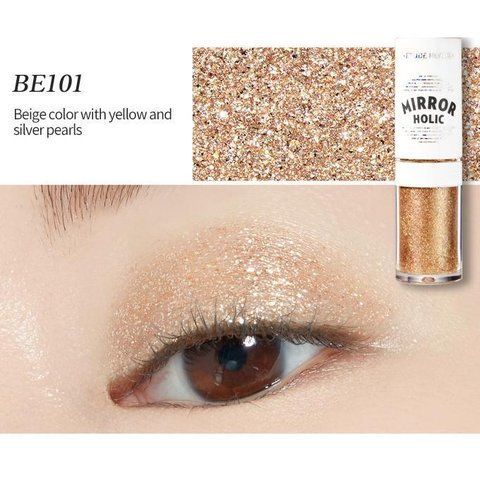 Рідкі тіні-гліттер для повік Etude House Mirror Holic Liquid Eyes (#BE101 Champagne Bubble) 09743 фото