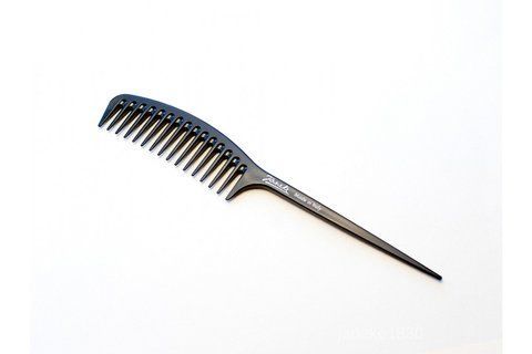 Расческа для волос черная с ручкой Janeke Fashion Supercomb 11650 фото