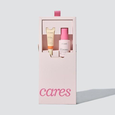 Набір засобів для обличчя Who Cares Gentle Peel Lactic Acid Serum Bifida Barrier Sun Cream 14316 фото