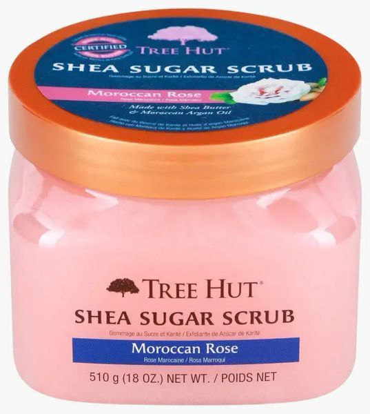 Скраб для тіла цукровий Tree Hut з олією ши та марроканською трояндою Moroccan Rose для всіх типів шкіри 12171 фото