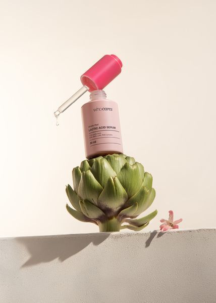 Несмывающаяся сыворотка-пилинг с молочной кислотой Who Cares Gentle Peel Lactic Acid Serum 14318 фото