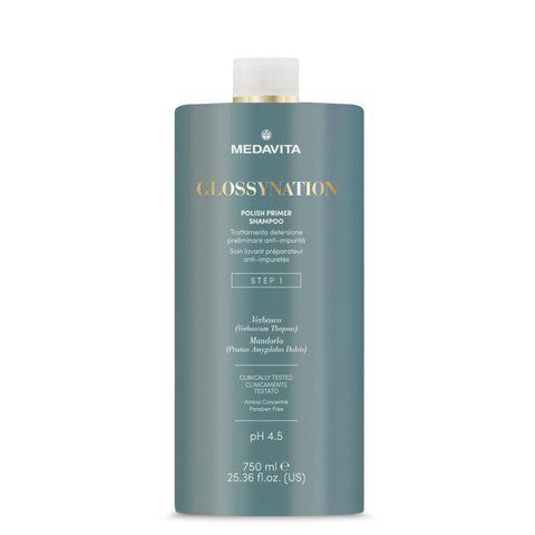 Подготовительный шампунь для волос Medavita GLOSSYNATION Polish Primer Shampoo 02460 фото