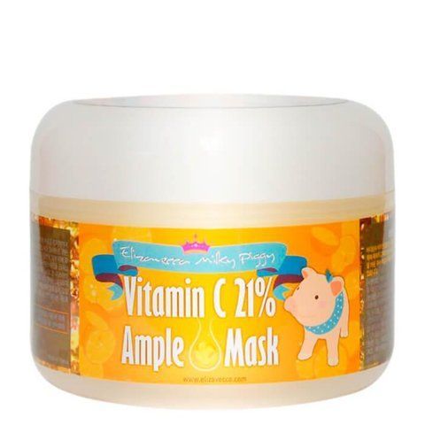 Маска для лица с витаминами разогревающая ELIZAVECCA Milky Piggy VitaminC 21% Ample Mask 08348 фото