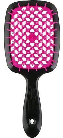 Гребінець для волосся чорний з фіолетовим Janeke Superbrush Small 71SP234 FUX 71SP234 FUX фото