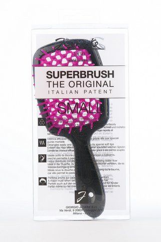 Гребінець для волосся чорний з фіолетовим Janeke Superbrush Small 71SP234 FUX 71SP234 FUX фото