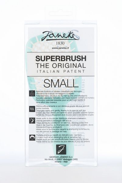 Janeke Superbrush Small Щітка для волосся Тіффані Гребінець пластиковий міні 94SP234 TSE Італія 8006060650133 94SP234 TSE фото