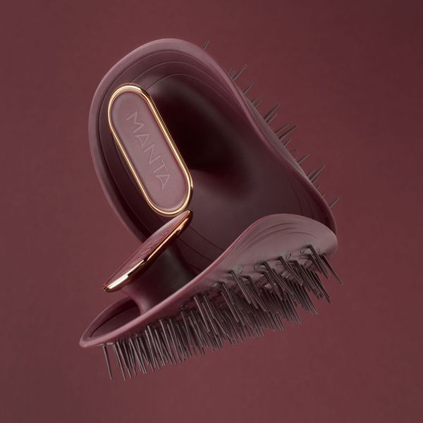 Щетка для волос бургундия Manta Brush Burgundy 11906 фото