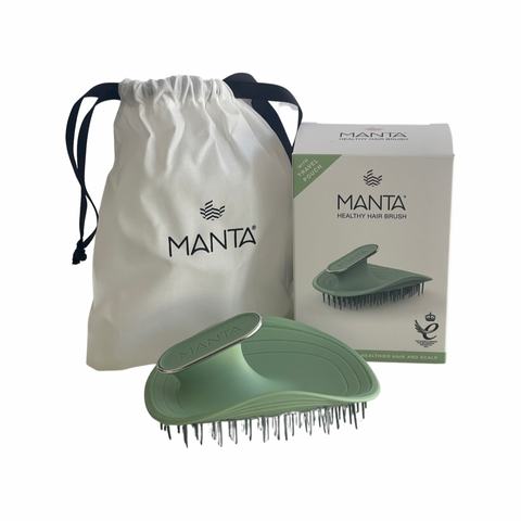 Щетка для волос зеленый шалфей Manta Brush Serene Green 11908 фото
