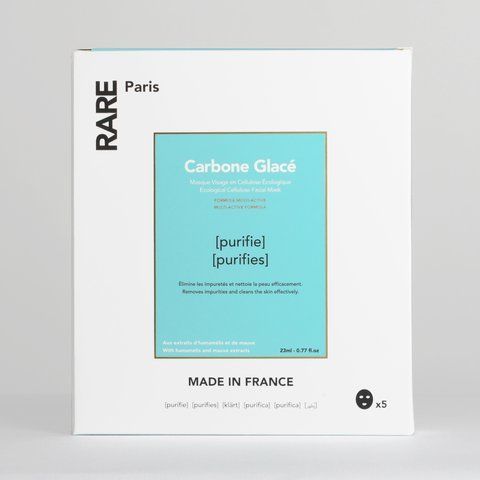 Набор масок для очищения лица RARE Paris Carbone Glace Facial Mask Box 5 шт 10188 фото