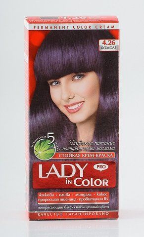 Lady in color фарба для волосся №4.26 Божоле (3&nbsp;800&nbsp;023&nbsp;405&nbsp;076) 02535 фото