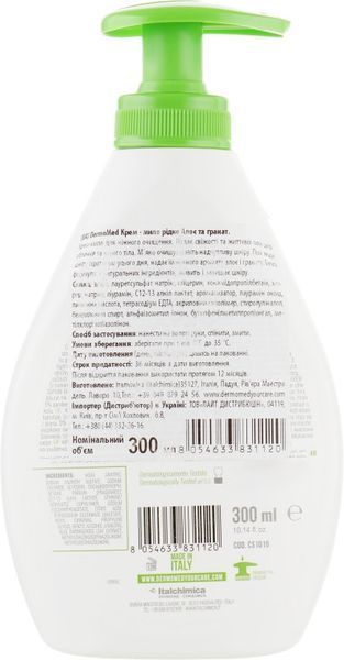 Крем-мило з дозатором DERMOmed ALOE & POMEGRANATE 1000 мл (8050444493073) 10045 фото