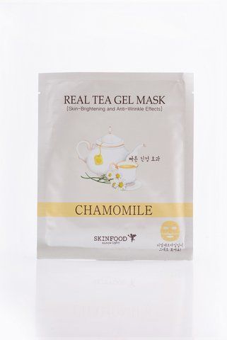 Антивікова гідрогелева маска для обличчя з екстрактом ромашки Skinfood Real Tea Gel Mask Chamomile 06568 фото