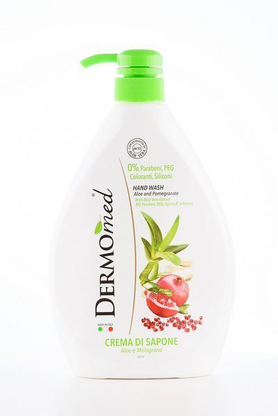 Крем-мило з дозатором DERMOmed ALOE & POMEGRANATE 1000 мл (8050444493073) 10045 фото