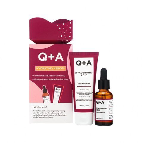 Подарунковий набір для зволоження шкіри Q+A Hydrating Heroes Gift Set 13781 фото