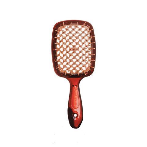Расческа коричневая с бежевым Janeke Superbrush Small SP234 CON фото