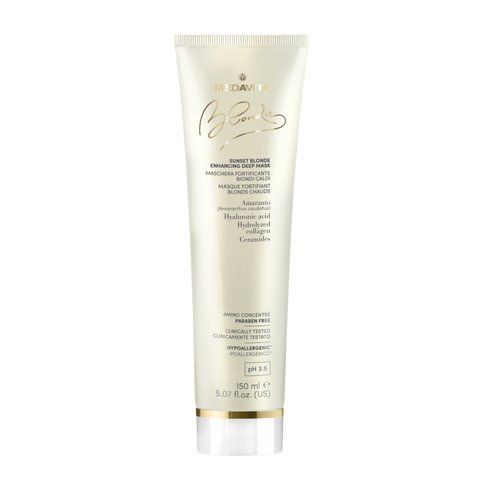 Живильна маска підсилююча теплий блонд Medavita BLONDIE Sunset Blonde Enhancing Deep Mask 02391 фото