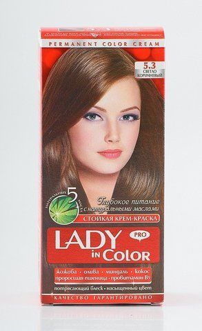 Lady in color фарба для волосся №5.3 Светло-коричневый (3800023405403) 03126 фото