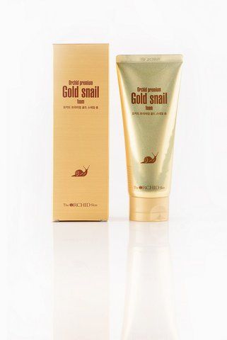 Пінка для вмивання з муцином равлика The Orchid Skin Orchid Flower Premium Snail Foam 08622 фото
