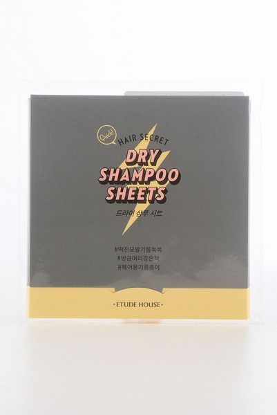 Сухой шампунь-салфетка для волос Etude House Hair Secret Dry Shampoo Sheet 09753 фото