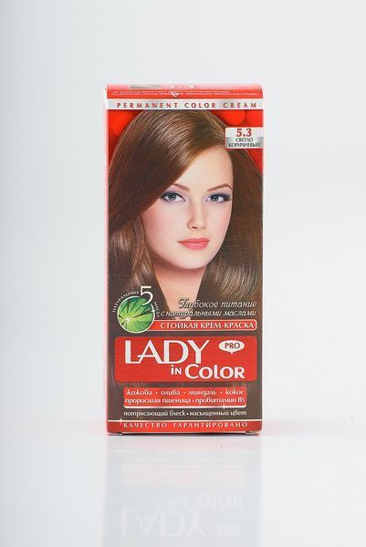 Lady in color фарба для волосся №5.3 Светло-коричневый (3800023405403) 03126 фото