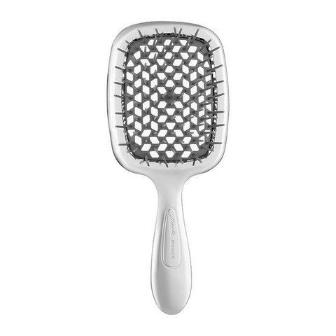 Расческа серебряная с серым Janeke Superbrush Small CRSP235 фото