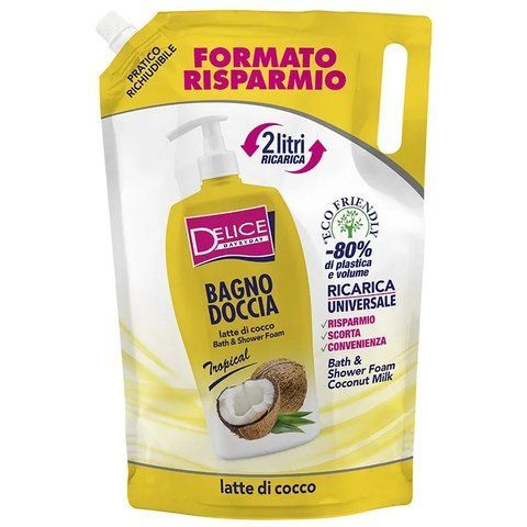Гель-пена для душа и ванны &laquo;Кокосовое молоко&raquo; DELICE Bath & Shower Foam Tropical Latte Di Cocco  027990 фото