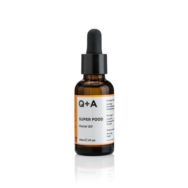 Мультивітамінна олія Q+A Super Food Facial Oil денна/нічна олія антиоксидант для обличчя 11991 фото