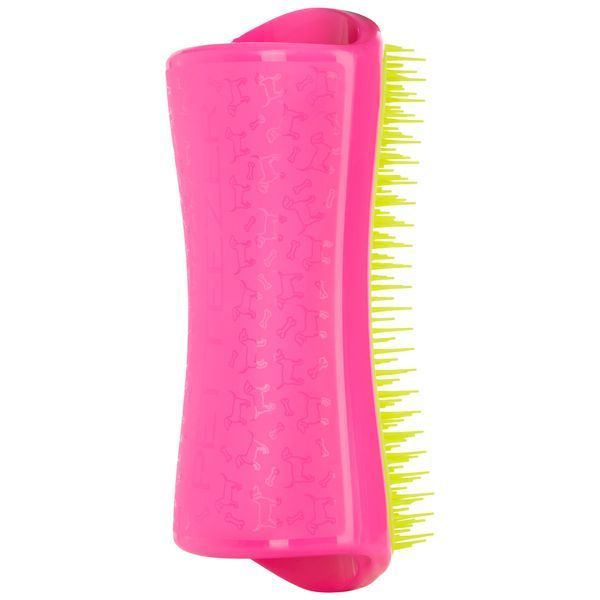 Щетка для распутывания шерсти собаки Tangle Teezer Pet Teezer Detangling Grooming Pink Yellow 12193 фото