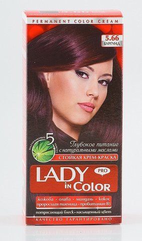 Lady in color фарба для волосся №5.66 Бургунд (3800023405052) 02546 фото