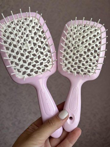 Расческа для волос нежно розовая с белым Janeke Superbrush Small 94SP234 PNK 94SP234 PNK фото