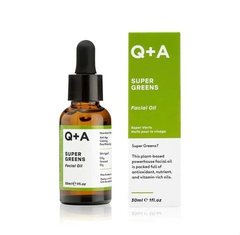 Q+A Super Greens Facial Oil Мультивітамінна олія для обличчя з рослинними екстрактами 11990 фото