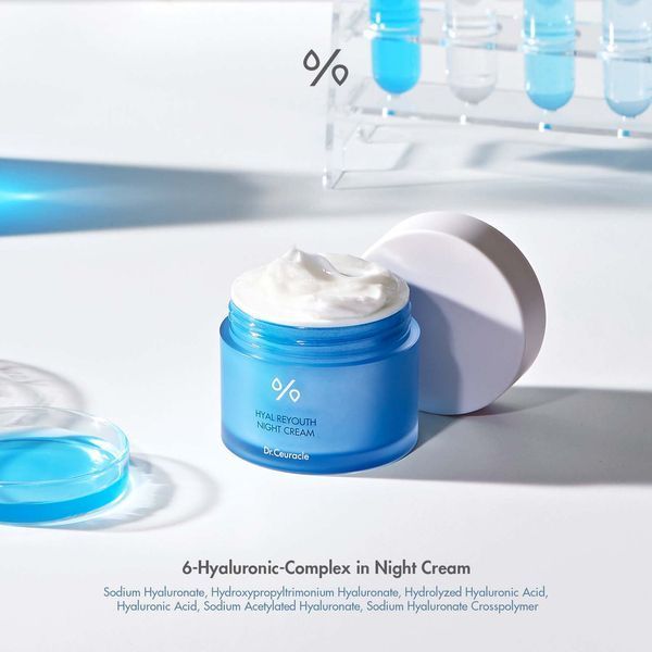 Зволожуючий нічний крем-маска з гіалуроновою кислотою Dr. Ceuracle Hyal Reyouth Night Cream 12943 фото