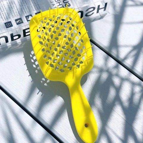 Superbrush Janeke Щетка для волос Лимонного цвета Расческа пластиковая 82SP226 YFL Италия 8006060639565 82SP226 YFL фото